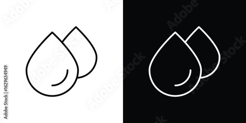 Drop icon. editable stroke web icons