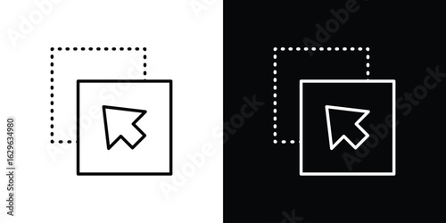 Drag and drop icon. editable stroke web icons