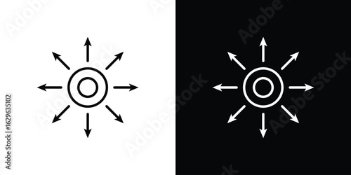 Distribution box icon. editable stroke web icons