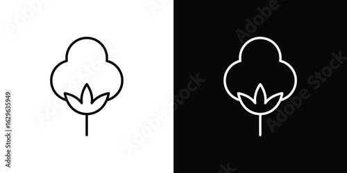 Cotton icon. editable stroke web icons