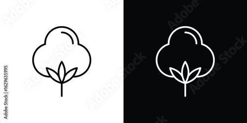 Cotton icon. editable stroke web icons