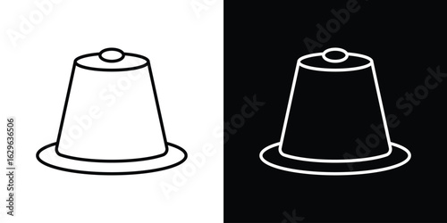 Coffee capsule icon. editable stroke web icons
