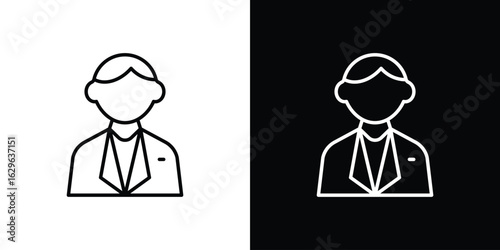 Cashier icon. editable stroke web icons