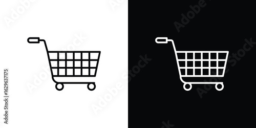 Cart icon. editable stroke web icons