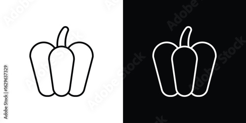 Capsicum icon. editable stroke web icons