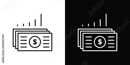 capital gain icon. editable stroke web icons