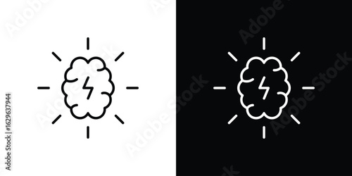 Brainstorm icon. editable stroke web icons