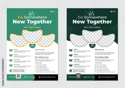 travel flyer design layout