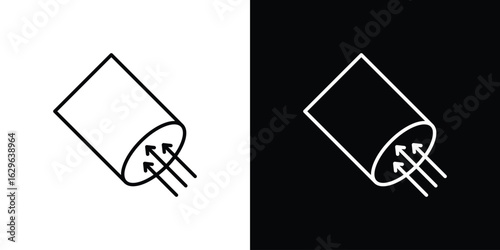 Air suction icon. editable stroke web icons
