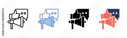 Social Media Marketing icon sheet multiple style collection