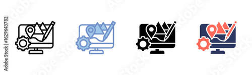 Content Management icon sheet multiple style collection