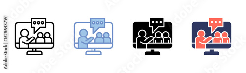 Discussion icon sheet multiple style collection