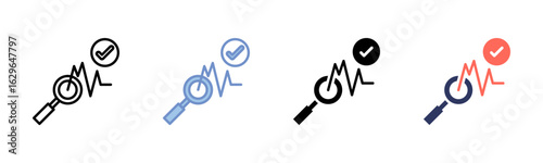 Analysis icon sheet multiple style collection