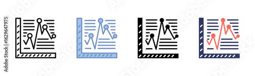 Variability icon sheet multiple style collection