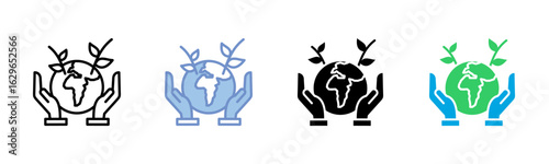 Environmental Protection icon sheet multiple style collection