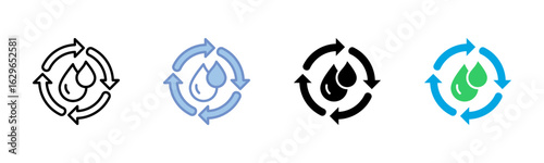 Purification icon sheet multiple style collection