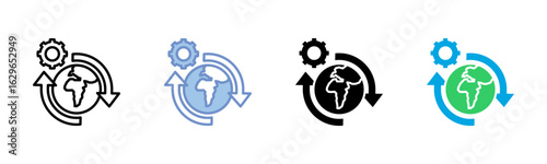 Resilience icon sheet multiple style collection