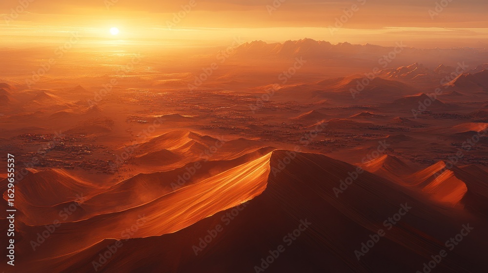 Naklejka premium Desert Sunrise Panorama