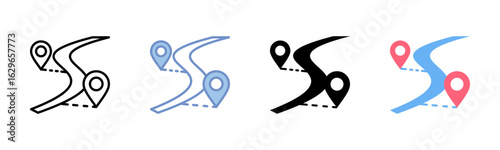 Path icon sheet multiple style collection