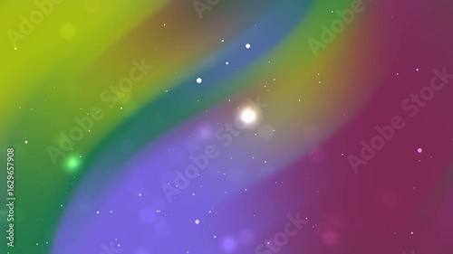 Blurred rainbow colors with sparkles and bokeh effect lights suitable for backgrounds, graphic design, greeting cards, and colorful concepts