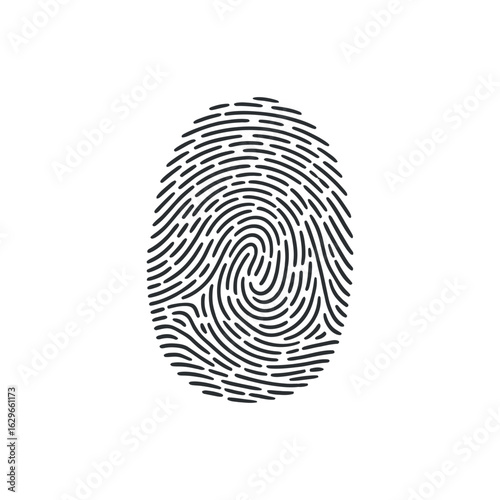 Unique Fingerprint Identification Mark for Security Access and Personal Authentication in High Resolution