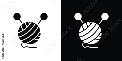 Wool ball icon symbol template for graphic and web design collection logo vector illustration