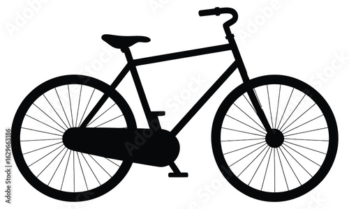 silhouette of a bicycle