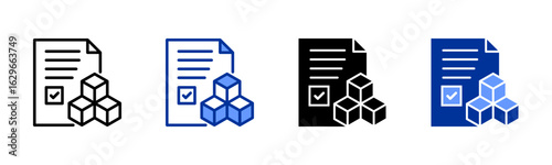 Inventory icon sheet multiple style collection
