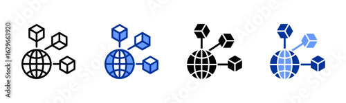 Network icon sheet multiple style collection