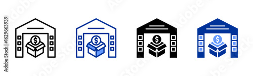 Fulfillment icon sheet multiple style collection