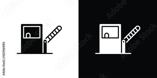 Toll road icon symbol template for graphic and web design collection logo vector illustration