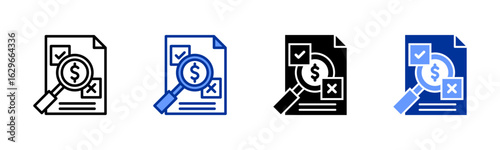 Inspection icon sheet multiple style collection
