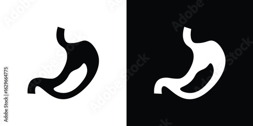 Stomach with Liquids icon symbol template for graphic and web design collection logo vector illustration