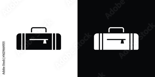 Sports bag icon symbol template for graphic and web design collection logo vector illustration