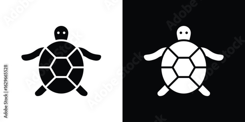 Sea turtle icon symbol template for graphic and web design collection logo vector illustration