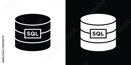 SQL icon symbol template for graphic and web design collection logo vector illustration