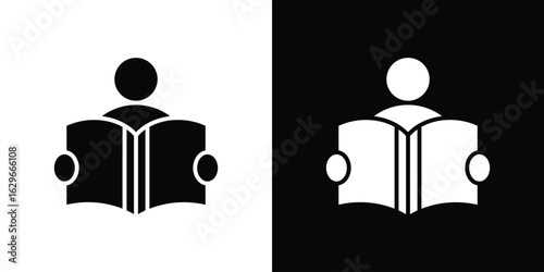 Reading icon symbol template for graphic and web design collection logo vector illustration