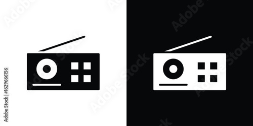 Radio icon symbol template for graphic and web design collection logo vector illustration