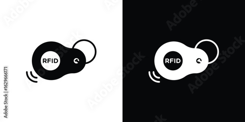 RFID key tag icon symbol template for graphic and web design collection logo vector illustration