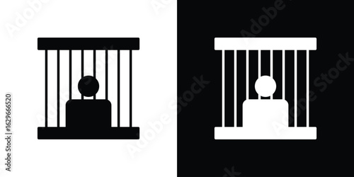 Prison icon symbol template for graphic and web design collection logo vector illustration