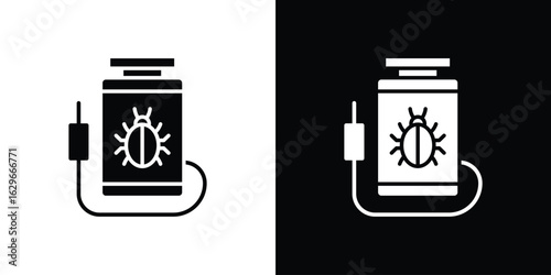 Pesticide icon symbol template for graphic and web design collection logo vector illustration