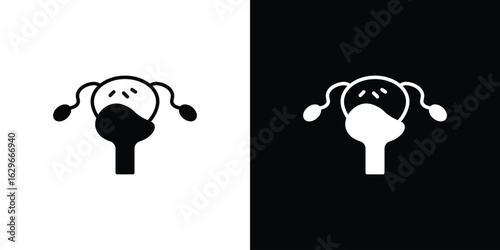 Pelvic inflammatory disease icon symbol template for graphic and web design collection logo vector illustration