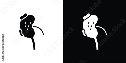 Kidney disease icon symbol template for graphic and web design collection logo vector illustration