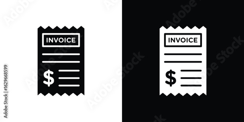 Invoice icon symbol template for graphic and web design collection logo vector illustration