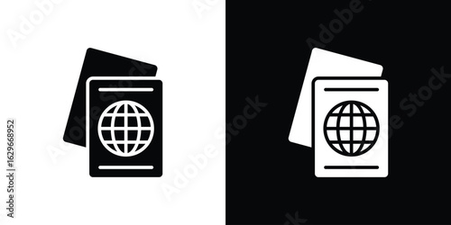 Immigration icon symbol template for graphic and web design collection logo vector illustration