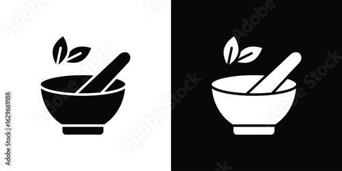Herbal medicine icon symbol template for graphic and web design collection logo vector illustration