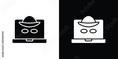 Hacker icon symbol template for graphic and web design collection logo vector illustration