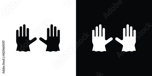Gloves icon symbol template for graphic and web design collection logo vector illustration