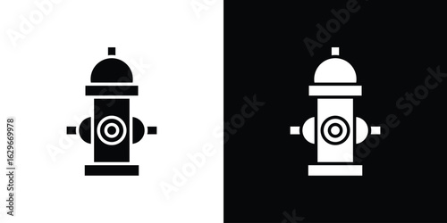 Fire hydrant icon symbol template for graphic and web design collection logo vector illustration