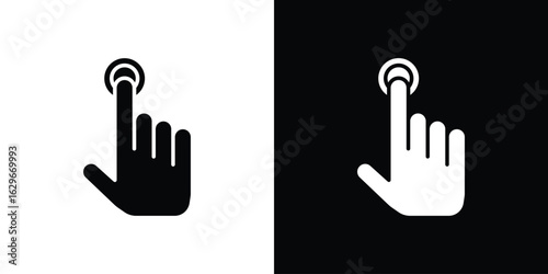 Finger control icon symbol template for graphic and web design collection logo vector illustration